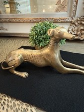Vintage Bronze Whippet / Greyhound Dog Statue – 10