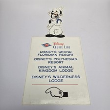 Walt Disney World Resort & Cruise Line Sailor Goofy Sign Double Sided  picture