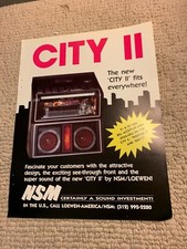 original 11-8 1/4” Nsm City 2 II jukebox phonograph  FLYER picture