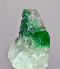 24,cts Natural vivid bluish green emerald on matrix  specimen @swat pakistan picture