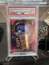 2025 Topps Disneyland 70th Anniversary Gus Happy Haunts Red 1/5 PSA 10 POP 1 picture