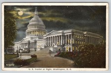 United States Capitol Building Illuminated Night Washington District of picture