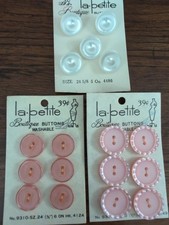 VINTAGE La petite Boutique Buttons, Manufactured In Japan. New Old Stock. picture