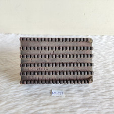 Vintage Primitive Handmade Textile Printing Block Wooden Stamp Dye WD593 picture