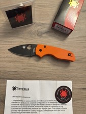 Spyderco Cutlery Shoppe Exclusive Lil' Native Orange G10 DLC CTS-XHP C230GPORBK picture