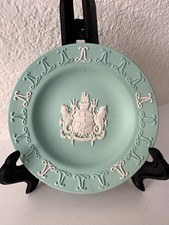 Rare Vintage Wedgwood Sea Green Jasperware Lloyds London Tercentenary Pin Dish picture