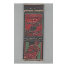 1920s-1930s Universal Match Matchbook Cover Gold Stream Apple Brandy picture