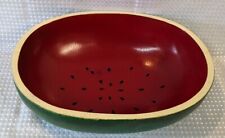 Vintage Wooden Watermelon 🍉 Bowl picture