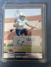 ✅2008 Topps Stadium Club Rookie Auto Chris Johnson #117 (RC) CJ2K Autograph✅ picture