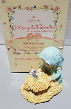 Hallmark Mary & Friends Figurine *Girl W/ Puppy *Signed by Don Palmiter picture