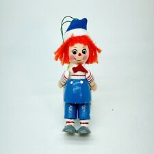 Vintage Kurt S. Adler Wooden Raggedy Andy Ornament 1980 By Bobbs Merrill Taiwan picture
