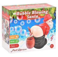 Bubble Blowing Santa - Fart Bubble Machine with Flashing Lights & Music Gift picture