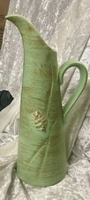 MCM- 1950s—1960s Hull Art Pottery Capri / Parchment and Pine Line Ewer Pitcher picture