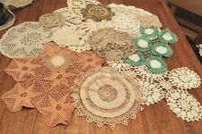 Vintage Antique Victorian Doilies ESTATE lot Of 13  Needle Work Crochet CutWork picture