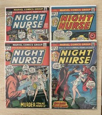 Night Nurse 1 2 3 4 RARE Low Distribution  HTF SET Win Mortimer Jean Thomas 1972 picture
