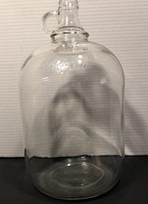 Vintage Clear Glass 5 Quart Jug 160 Oz Made in Canada #2206 Farmhouse Decor picture