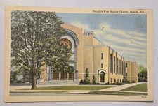 Dauphin-Way Baptist Church Mobile Alabama AL Vtg Used Postcard AS IS W1  picture