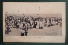 c1906 antique CONEY ISLAND BEACH ny photo PC picture