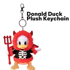 Disney Store Authentic 2026 Halloween Donald Duck Plush Keychain Disneyland New picture