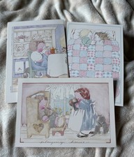Vintage Michel & Co Lot of 3 Unused Cards Happy Anniversary Sweetheart Love picture