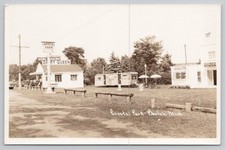 Crystal Park, Dairy Queen, Scenic Railway, Beulah, Michigan MI RPPC UNP Postcard picture