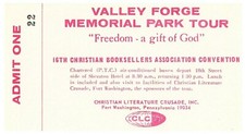 16th Christian Booksellers Assn Convention Valley Forge Admission Ticket picture