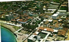 Vintage Postcard- AEREA DE LA PARROQUIA Y PLAZA DE ARMAS, PUERO VALLARTA,  1960s picture