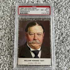 1960 GOLDEN PRESS PRESIDENTS 26 WILLIAM HOWARD TAFT PSA 8.5 picture