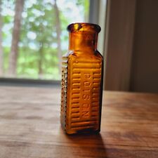 Rare Antique K5-2 Amber Poison Bottle picture
