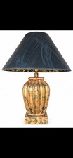 Vintage Frederick Cooper 19” Gilt Painted Ceramic Table Lamp picture