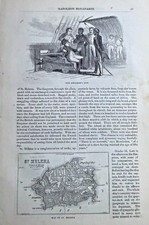 1854 Napoleon Bonaparte at St. Helena The Briars  illustrated picture