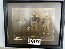 1907 Vintage Football Players Photograph In Gear Antique Sepia Amazing Framed picture