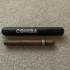 Heavy Cohiba Single Cigar Holder With Shuriken 6-blade Cutter picture