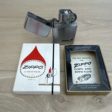 Zippo DASH 7 Never Fired Brushed Chrome Cigarette Lighter with Original Box picture