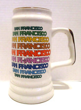 1980's San Francisco Souvenir Collectible Stein Mug PRIDE Rainbow picture