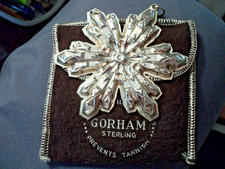 1974 GORHAM Sterling Silver Snowflake Chrismas Ornament picture