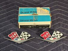 Vintage  1962 -63 Corvette GM Flag Badge Emblems 3792000 NOS picture