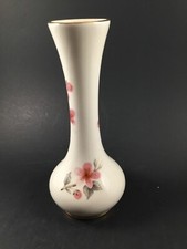 Dixon Vase Art Studio 22kt Gold Trim Bone China Single Stem Vase Delicate Floral picture
