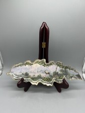 2001 Bradford Exchange Leaf Shaped Plate 