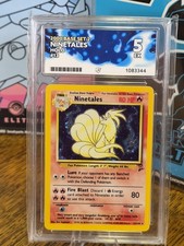 Ninetales Vintage Pokemon Card 13/130 Base Set 2 Holo English 1999-2000 Ace 5 picture