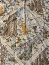 Vtg Disney Classic Winnie the Pooh Hundred Acre Wood Four Season Queen Comforter picture