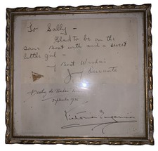 3 AUTOGRAPHS, VICTORIA EUGENIE (QUEEN OF SPAIN), BEATRIZ, JIMMY DURANTE, ROYALTY picture