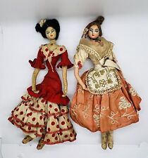 Vintage Layna Roldan Krumpe Doll Spain Set Of 2 Ladies picture