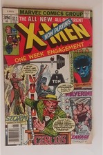 X-MEN #111 JUNE 1978 MESMERO ARCADE WOLVERINE F/VF 7.0 BUT WITH COVER CHIP picture