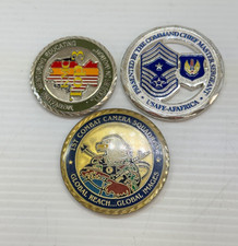 USAF Challenge Coin Lot of 3 Air Force Command Chief Master Sergeant Combat picture
