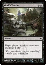 Geth's Verdict ~ New Phyrexia [ EX ] [ Magic MTG ] picture