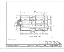 Photo:Dayton Ohio Newcom Tavern 1930s floor plan HABS Van Cleve Park picture