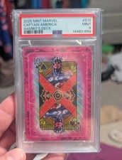 2025 Topps Marvel Mint Captain America Gambits Deck /99 PSA 9 MINT Low Pop picture