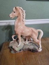 Vintage Maddux of California Palomino Horse Stallon TV Lamp Night Light Works picture