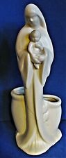 Vintage White Pottery Madonna w Child Planter by Haeger picture